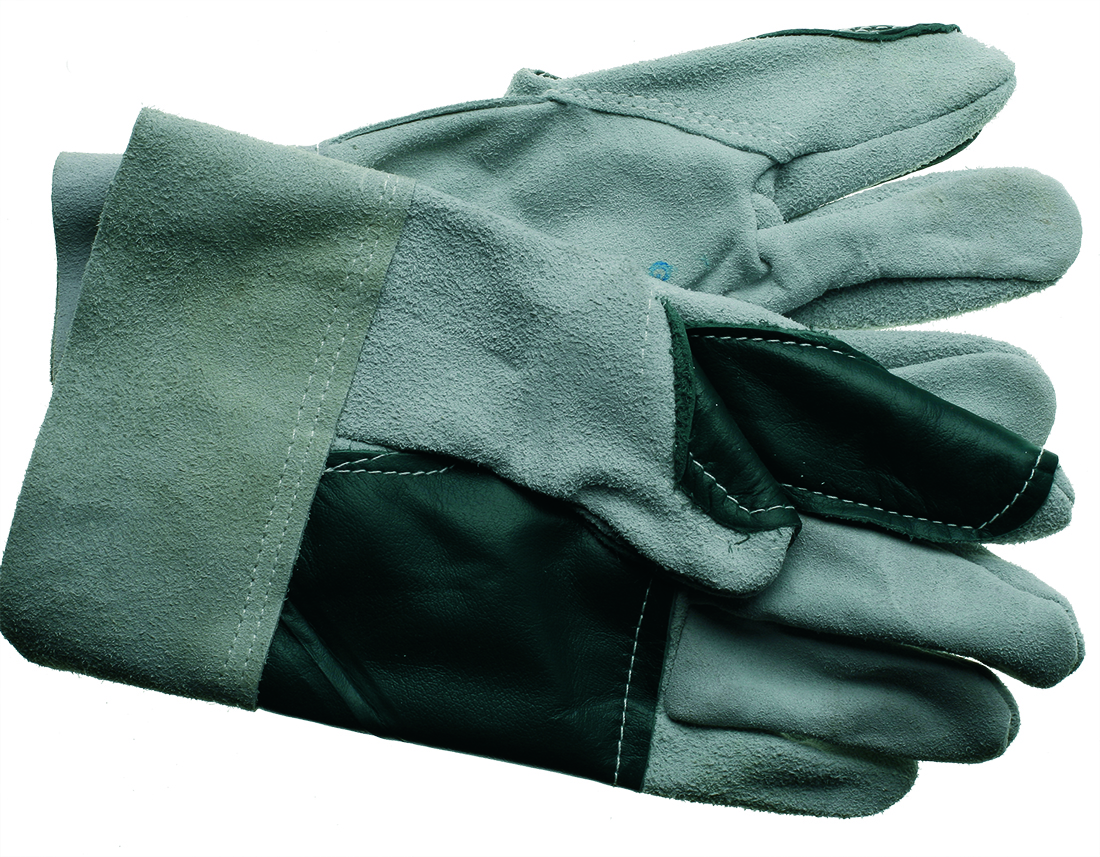 Pair, leather gloves five fingers reinforced 3 times - Catalogo FOV