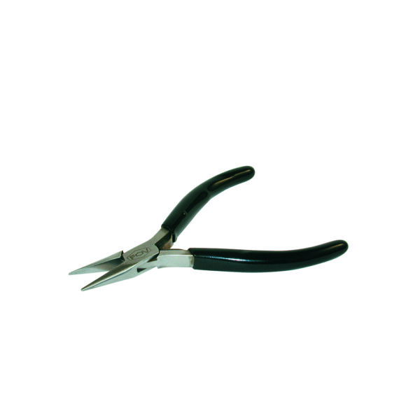 Cutting plier with half round tips with spring 130 mm - FOV